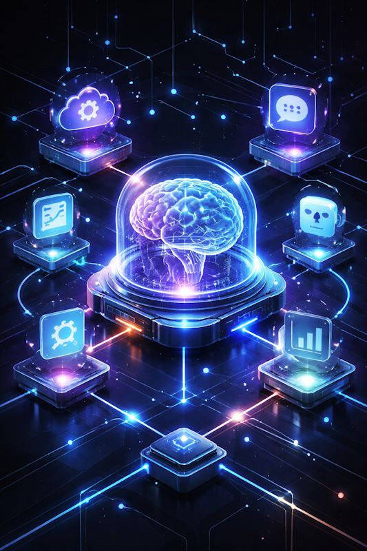 Интеграция AI-сервисов и бизнес-систем - API, вебхуки, ETL